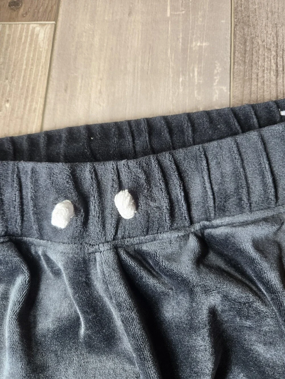 Justice Girls' Black & Purple Tie-Dye Velour Joggers Size Large 12/14 EUC